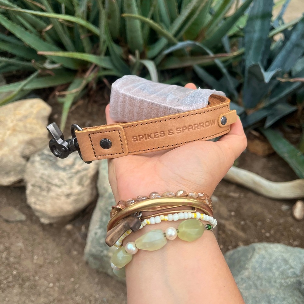 SPIKES & SPARROW | NEW Tan Leather Purse Strap